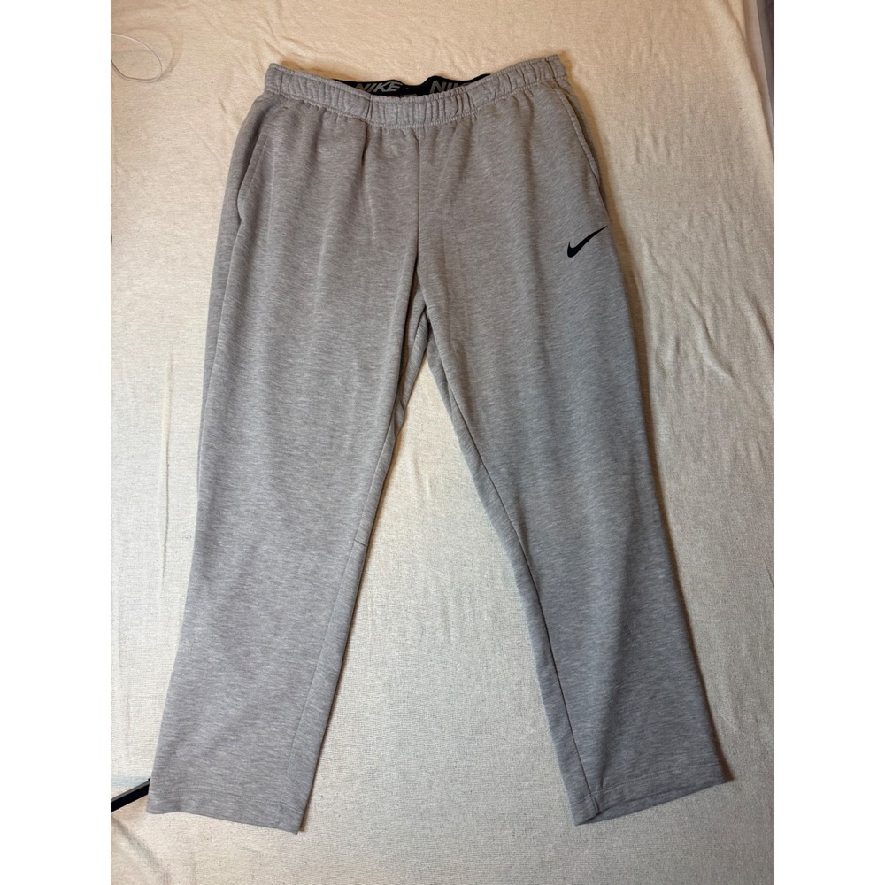 Nike Sweatpants Men 3XL Gray Dri-FIT Standard Fit Training Joggers Pants